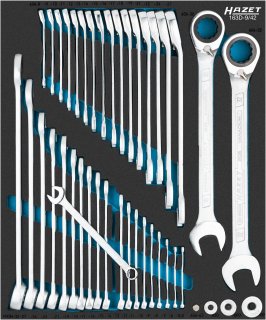 HAZET Schraubenschlüssel Satz 163D-9/42 ∙ 42-teilig ∙ 5,5 – 32 Bild 1