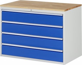 Schubladenschrank XXL5.1 | B1145xT650xH825mm | B-Top-25mm | 4xSchublade-VA Bild 1