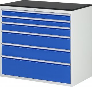 Schubladenschrank XXL7.7 | B1145xT650xH1030mm | M-Top-22mm | 6xSchublade-VA Bild 1