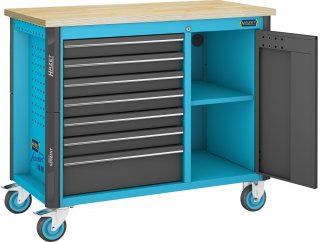 HAZET Werkbank ∙ fahrbar Assistent 179NW ∙ Sortiment 179NW-7/230 ∙ 230-teilig ∙ Schubladen | flach: 6 x 81 x 522 x 398 mm ∙ Schub Bild 4