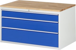 Schubladenschrank XXL3.16 | B1145xT650xH645mm | B-Top-25mm | 3xSchublade-VA Bild 1