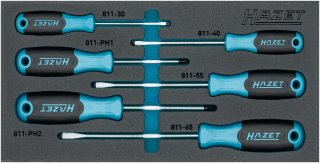 HAZET Schraubendreher Satz 163-265/6N ∙ Kreuzschlitz Profil PH | Schlitz Profil ∙ 6-teilig ∙ 0,5 x 3 ∙ 0,8 x 4 ∙ 1 x 5,5 ∙ 1,2 x  Bild 1