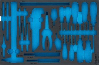 HAZET 2-Komponenten Weichschaumeinlage 163-120LN ∙ L x B: 519 mm x 342 mm Bild 1