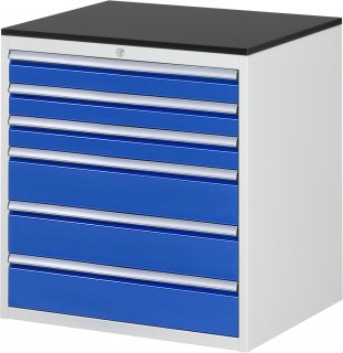 Schubladenschrank XL5.9 | B770xT650xH820mm | M-Top-22mm | 6xSchublade-VA Bild 1