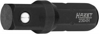 HAZET Adapter 2304N ∙ 1/4 Zoll (6,3 mm) Sechskant massiv ∙ 1/4 Zoll (6,3 mm) Vierkant massiv ∙ Länge: 25 mm Bild 1