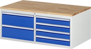 Schubladenschrank LL2.0.7 | B1145xT650xH465mm | B-Top-25mm | 6xSchublade-VA Bild 1