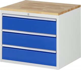 Schubladenschrank XL3.0 | B770xT650xH645mm | B-Top-25mm | 3xSchublade-VA Bild 1