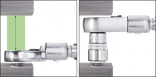 HAZET Einsteck-Ratschen-Ringschlüssel 6606D-19 ∙ 14 x 18 mm Einsteck-Vierkant massiv ∙ Außen Doppelsechskant Profil ∙ SW 19 mm Bild 1