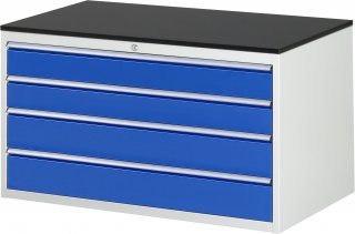 Schubladenschrank XXL3.6 | B1145xT650xH640mm | M-Top-22mm | 4xSchublade-VA Bild 1