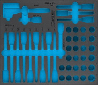 HAZET 2-Komponenten Weichschaumeinlage 163-545L ∙ L x B: 392 mm x 344 mm Bild 1