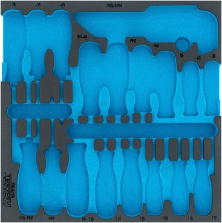 HAZET 2-Komponenten Weichschaumeinlage 163-297LN ∙ L x B: 344 mm x 342 mm Bild 1