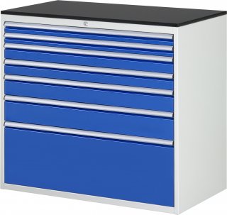 Schubladenschrank XXL7.9 | B1145xT650xH1030mm | M-Top-22mm | 7xSchublade-VA Bild 1