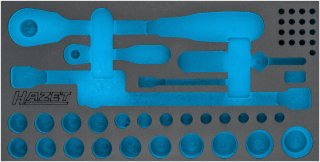 HAZET 2-Komponenten Weichschaumeinlage 163-355L ∙ L x B: 342 mm x 172 mm Bild 1