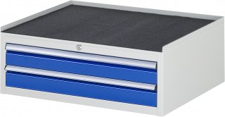 Schubladenschrank XL1.3 | B770xT650xH285mm | MT-Top-25mm | 2xSchublade-VA Bild 1