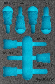 HAZET 2-Komponenten Weichschaumeinlage 163-460L ∙ L x B: 172 mm x 114 mm Bild 1