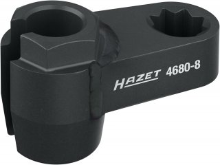 HAZET Abgassonden Einsatz 4680-8 ∙ 1/2 Zoll (12,5 mm) Doppel-Vierkant hohl ∙ Außen Sechskant Profil ∙ SW 17 mm Bild 5