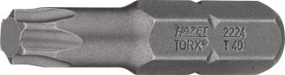 HAZET Bit 2224-T40 ∙ 5/16 Zoll (8 mm) Sechskant massiv ∙ Innen TORX® Profil ∙ SW T40 Bild 1