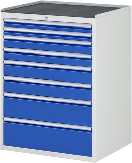 Schubladenschrank XL7.11 | B770xT650xH1035mm | MT-Top-25mm | 8xSchublade-VA Bild 1