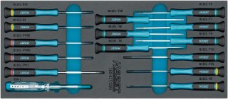 HAZET Elektronik Schraubendreher Satz 163-517/15N ∙ Schlitz Profil | Kreuzschlitz Profil PH | Innen TORX® Profil ∙ 15-teilig ∙ PH  Bild 1