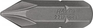 HAZET Bit 2217-PH1 ∙ 5/16 Zoll (8 mm) Sechskant massiv ∙ Kreuzschlitz Profil PH ∙ SW PH1 Bild 1