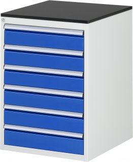 Schubladenschrank L5.16 | B580xT650xH820mm | M-Top-22mm | 6xSchublade-VA Bild 1