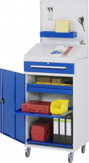 Beistellschrank Stehpult 04 | B650xT520xH1235/1345/1895mm | mobil Bild 1