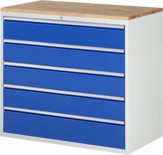 Schubladenschrank XXL7.5 | B1145xT650xH1035mm | B-Top-25mm | 5xSchublade-VA Bild 1