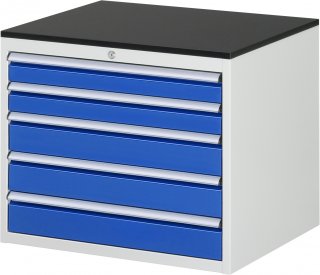 Schubladenschrank XL3.20 | B770xT650xH640mm | M-Top-22mm | 5xSchublade-VA Bild 1