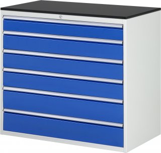 Schubladenschrank XXL7.6 | B1145xT650xH1030mm | M-Top-22mm | 6xSchublade-VA Bild 1