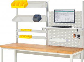 System-Aufbau - Komplettset 05 | für Produktbreite 2000 mm | RAL7035/RAL7035 Bild 1