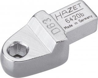 HAZET Einsteck-Halter für Bits 6420B ∙ 9 x 12 mm Einsteck-Vierkant massiv ∙ 1/4 Zoll (6,3 mm) Sechskant hohl ∙ Länge: 40,5 mm Bild 1