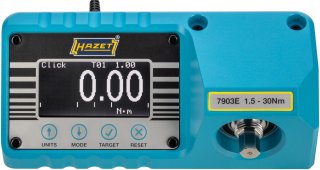 HAZET Drehmoment-Prüfgerät ∙ elektronisch ∙ 1,5 – 30 Nm 7903E ∙ Drehmomentbereich min-max: 1.5 – 30 Nm ∙ 3/8 Zoll (10 mm) Sechsk Bild 8