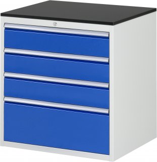 Schubladenschrank XL5.3 | B770xT650xH820mm | M-Top-22mm | 4xSchublade-VA Bild 1