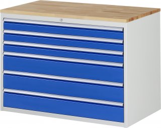 Schubladenschrank XXL5.9 | B1145xT650xH825mm | B-Top-25mm | 6xSchublade-VA Bild 1