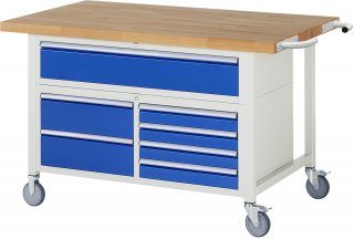 Fahrbare Werkbank 8921 | B1500xT900xH920mm | 7xSchublade-VA Bild 1