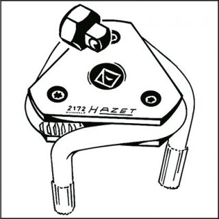HAZET Ölfilterschlüssel 2172 ∙ 3/8 Zoll (10 mm) Vierkant hohl ∙ 65 – 115 mm Bild 3