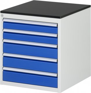 Schubladenschrank L3.20 | B580xT650xH640mm | M-Top-22mm | 5xSchublade-VA Bild 1