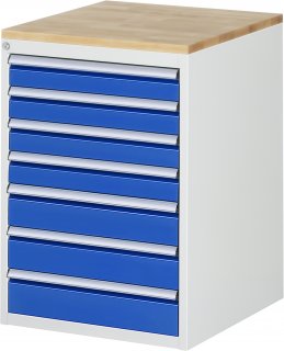 Schubladenschrank L5.17 | B580xT650xH825mm | B-Top-25mm | 7xSchublade-VA Bild 1