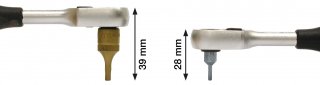 HAZET Umschaltknarre für Bits 2264-1 ∙ 5/16 Zoll (8 mm) Sechskant hohl ∙ Länge: 200 mm Bild 3