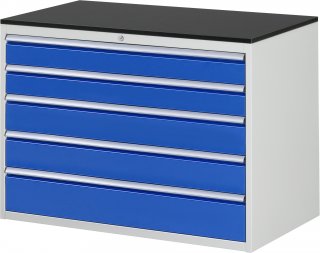 Schubladenschrank XXL5.11 | B1145xT650xH820mm | M-Top-22mm | 5xSchublade-VA Bild 1