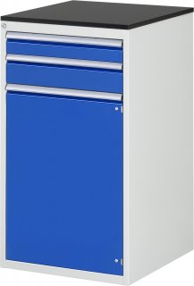 Schubladenschrank L7.12 | B580xT650xH1030mm | M-Top-22mm | 2xSchublade-VA | 1xTür Bild 1