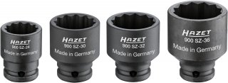 HAZET Antriebs- | Gelenk- | Achswellen Satz 900SZ/4 ∙ 1/2 Zoll (12,5 mm) Vierkant hohl ∙ Außen Doppelsechskant-Tractionsprofil ∙ 4 Bild 2