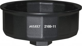 HAZET Ölfilterschlüssel 2169-11 ∙ 1/2 Zoll (12,5 mm) Vierkant hohl ∙ Außen 14-kant Profil ∙ SW 84 mm Bild 2