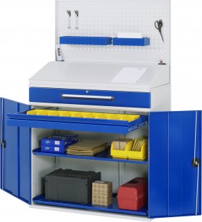 Beistellschrank Stehpult 04 | B1100xT520xH1110/1220/1770mm | stationär Bild 1