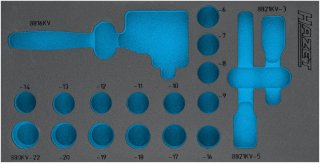 HAZET 2-Komponenten Weichschaumeinlage 163-580L ∙ L x B: 342 mm x 172 mm Bild 1