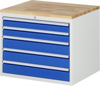 Schubladenschrank XL3.20 | B770xT650xH645mm | B-Top-25mm | 5xSchublade-VA Bild 1