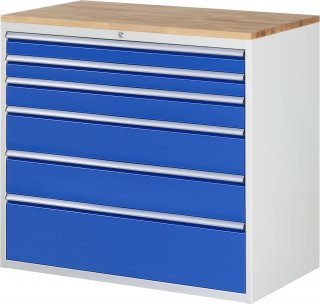 Schubladenschrank XXL7.7 | B1145xT650xH1035mm | B-Top-25mm | 6xSchublade-VA Bild 1