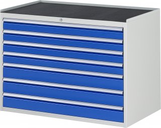 Schubladenschrank XXL5.17 | B1145xT650xH825mm | MT-Top-25mm | 7xSchublade-VA Bild 1