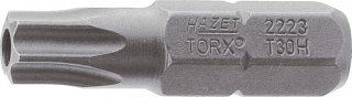 HAZET Bit 2223-T10H ∙ 1/4 Zoll (6,3 mm) Sechskant massiv ∙ Tamper Resistant TORX® Profil ∙ SW T10H Bild 1