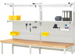 System-Aufbau - Komplettset 04 | für Produktbreite 2500 mm | RAL7035/RAL7035 Bild 1